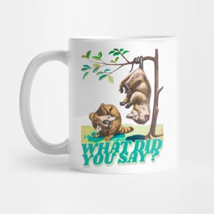 What did you say? Raccoon Retro Vintage Mug